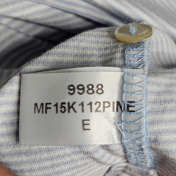 Peter Millar Polo Shirt Mens Large White Striped Pinehurst #2 Golf Logo Cotton - Picture 10 of 11